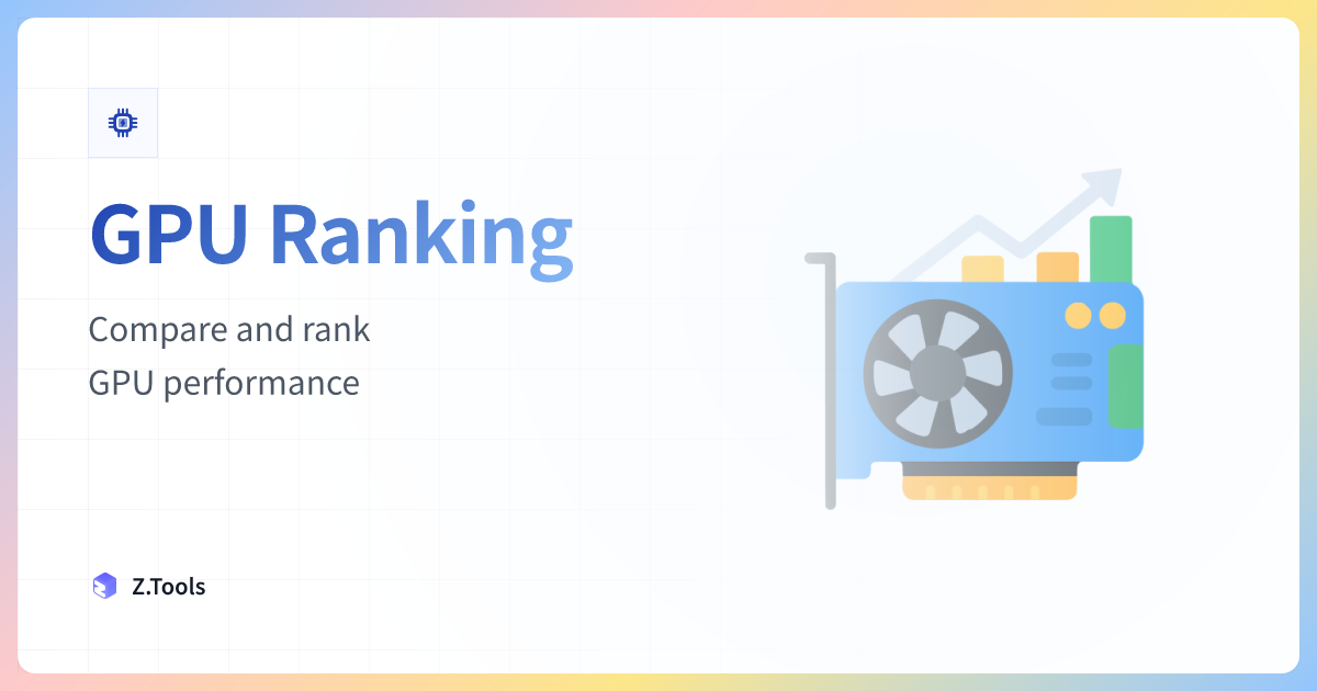 GPU Ranking · Z.Tools