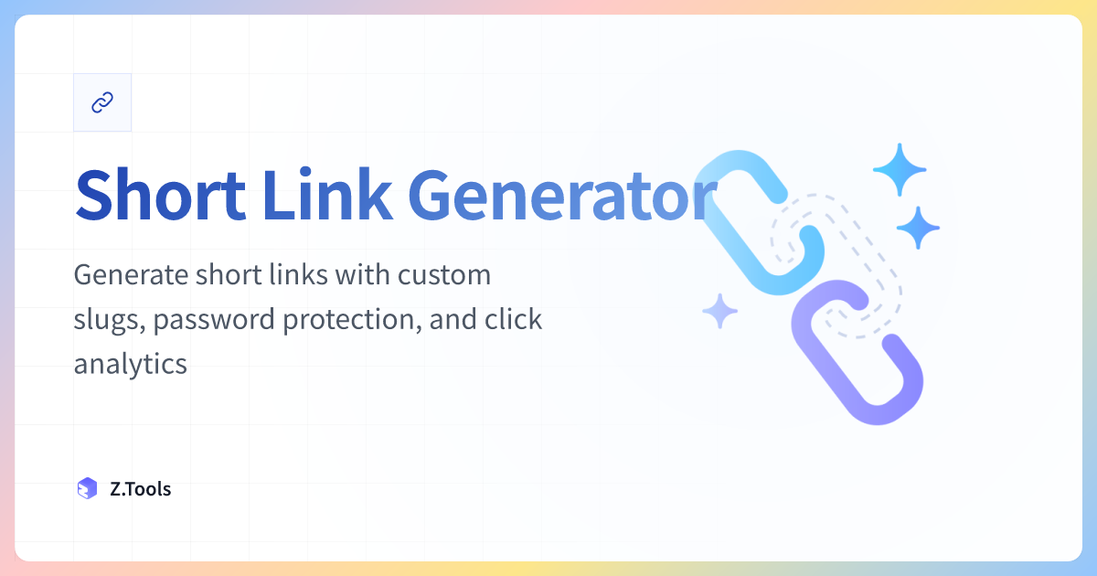 Short Link Generator · Z.Tools